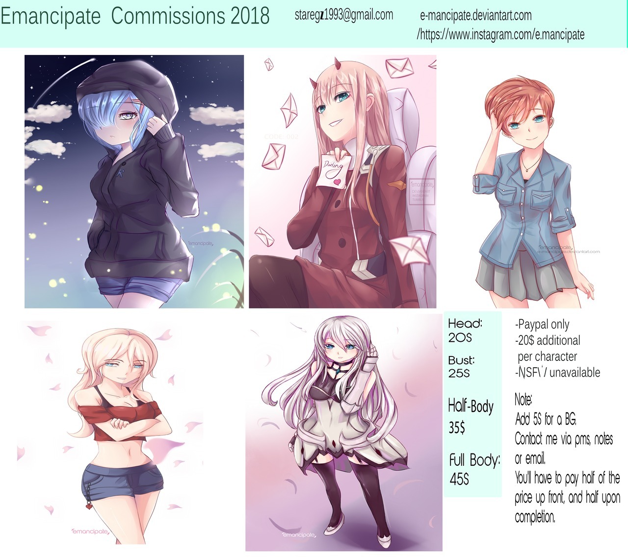 Anime Art Commission  rcommissions