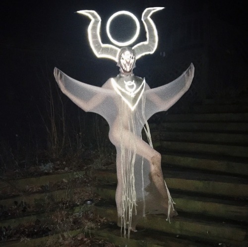 xeldaxanadu: “Archon” all created by me out of cardboard, rope, and reflective tape