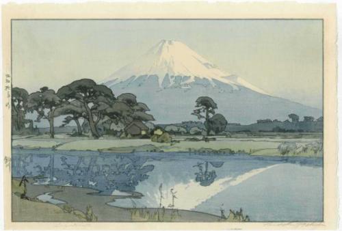 elvispandemonium:Hiroshi Yoshida 吉田 博 (1876 - 1950) - Fujiyama from Suzukawa 1928