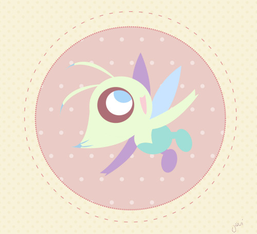 delicate-cookie:I made a thing in illustrator! Also Celebi is one of my favorite pokemon ever, it’s 