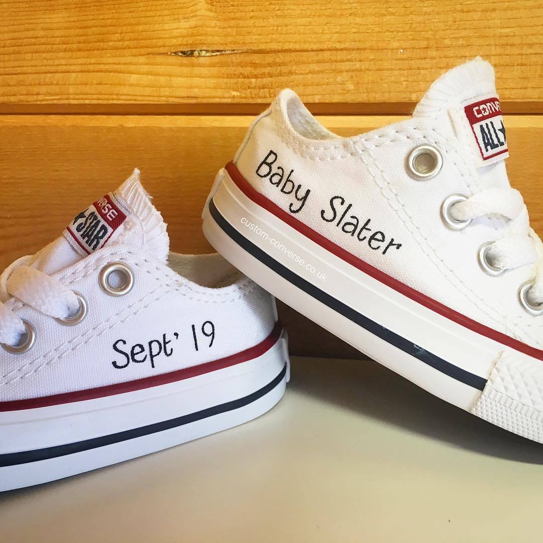 personalised baby converse