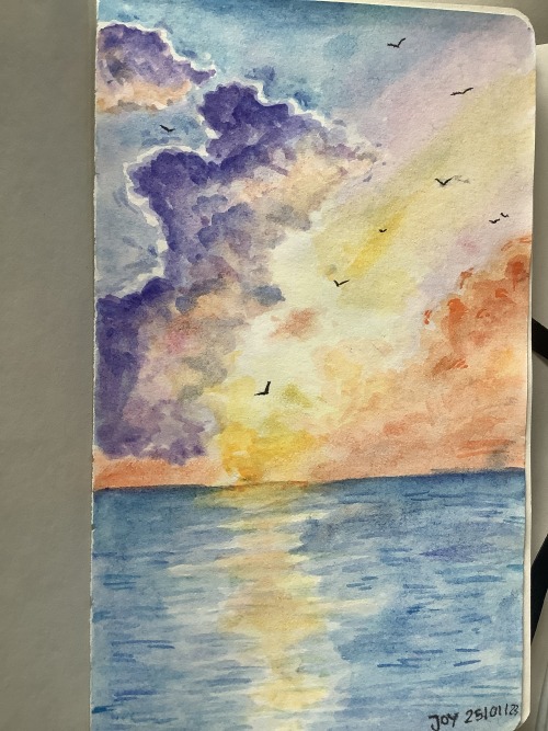Some Traditional Art I Made, I Guess You Can Tell That I Like The Ocean:D