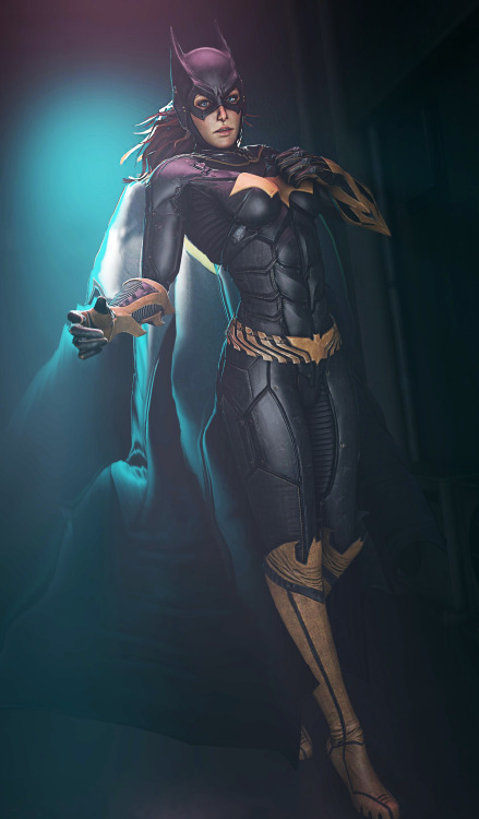 ourtastytexturesstuff:  God Batgirl’s model is so good, i just had to make some posters. Next up Arkham knight and Harley, hopefully. I’m glad i found a model for arkham knight >.> 