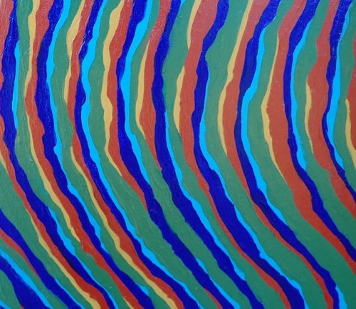 commission painting 2019, acrylic on canvas, 72″x36″.Inspired by the famous blotter art of Albert Ho