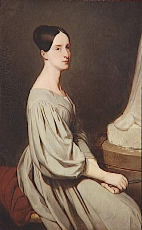 Portrait of Marie d'Orléans (1856). Ary Scheffer (Dutch, 1765-1809). Oil on canvas. Musée Condé, Cha