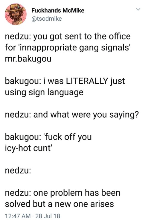 boku-no-meme-academia:some deaf bakugou for the soul