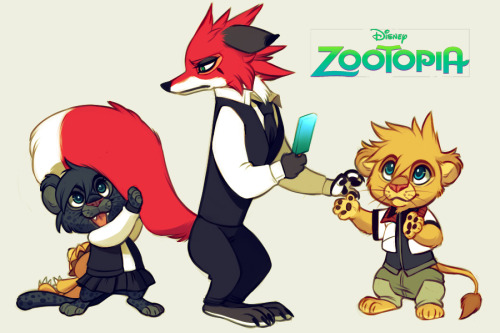 ikewolfenstein:Some Zootopia/Kingdom Hearts Doodles I did! I always love to draw animals and crossov