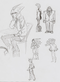 givemeprizes:  hamfootsia:  Some super fast sketches of what I’m thinkin’ appearance wise here.  AH NERDS NERDS I LOVE IT