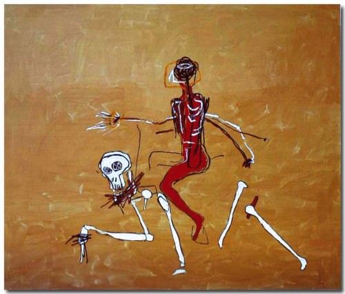 strathshepard: Jean Michel Basquiat’s final painting, Riding with Death, 1988 