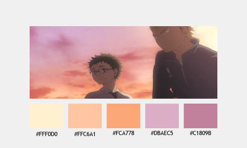 haibariefu:  haikyuu!! ending one [tenchi gaeshi] + color palettes 