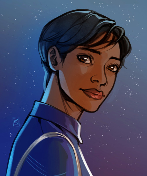 lorna-ka:Exciting times, I never watched Star Trek as it airs before :D Sketched Michael for warm-up