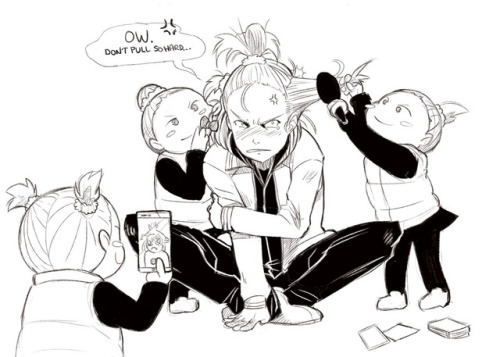 monster-battle: The Nishigori girls would TOTALLY bet Yurio a hair makeover that he loses at ~ambigu