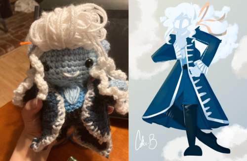 coffee-b: i have decided to open commissions!! for custom crochet dolls :3c  they’re about 6″ tall, 