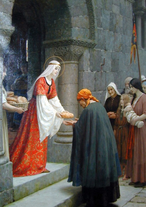 avecruxspesunica:Saint Elizabeth of Hungary (1207 – 1231) was the princess of Hungary. At age 13 she