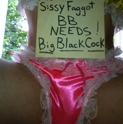 all the proof needed to show the world what and why sissy faggot bb will always be a big black cock loving sissy homosexual no matter what he tells to other people his little clitty can’t lie