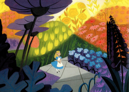 vintagegal:  Concept art by Mary Blair for Disney’s Alice in Wonderland (1951)