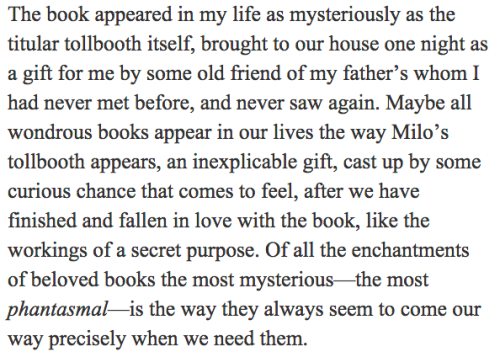 Michael Chabon | The Phantom Tollbooth and the Wonder of Words | The New York Review of Books | Apri