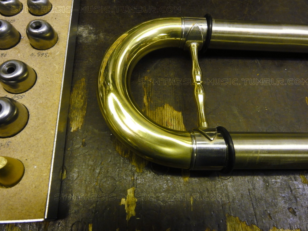 synthesis-music:  Dent in a tuba tuning slide (along with a crushed bell, broken