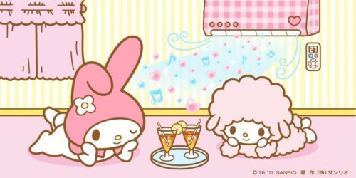 mymelody75 - とけそう・・・ふぅ。カーテンしめて、じょうずに　えあこん　つかいましょ〜♪