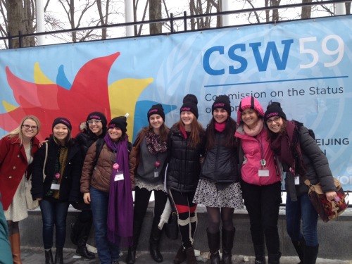 First day for GLI delegates at #CSW59 !