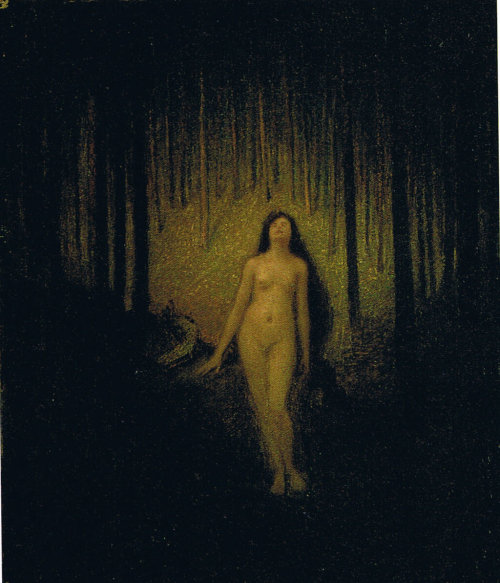 luminous-void:Ozias Leduc, Erato (Muse in the Forest)