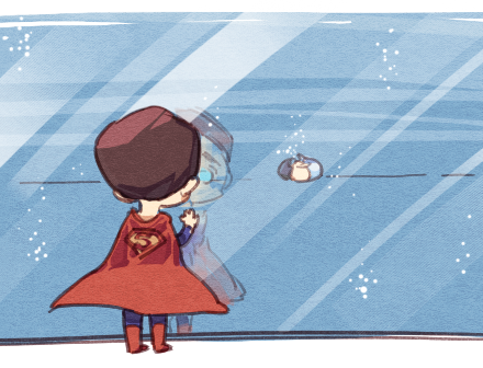 perooooo:  A short story about Superman saving mermaid Bruce and bringing him back