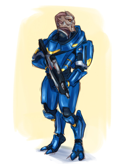 blackout501st:juls-art:[4/4] Mass Effect|Overwatch crossover sketches from Twitter.Greatly inspired 