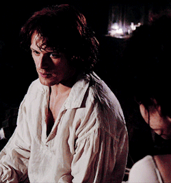 jamesandclairefraser:  &ldquo;When you kissed me like that..well maybe you weren’t so sorry to be marrying me after all.&rdquo; 