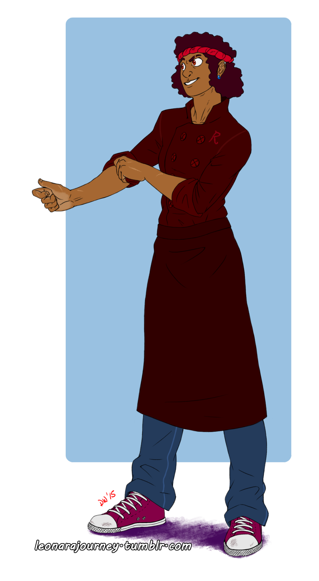 leonarajourney:  http://leonarajourney.tumblr.com/post/126790610230/i-think-that-a-nice-au-would-be-ruby-the-chef-and