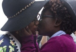 fuckyeahfamousblackgirls:iwriteaboutfeminism:Congratulations to Tori Sisson and Shanté Wolfe, the first same-sex couple to be legally married in Alabama!Monday, February 9th, 2015!Beautiful
