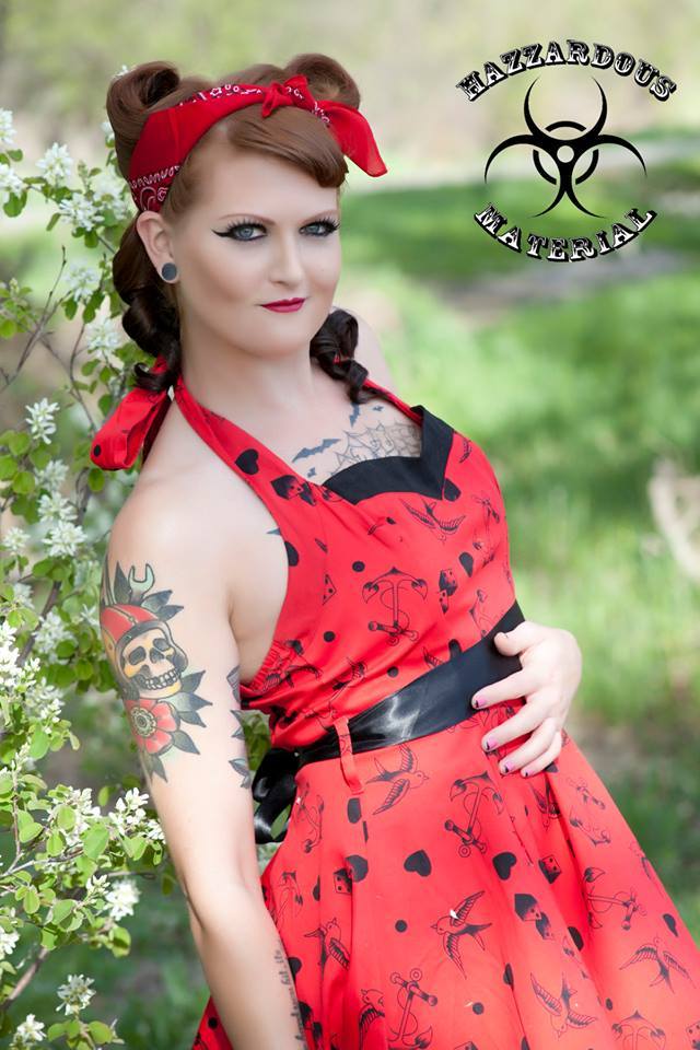hazzardous-material:  Cherry Skull with our fire redhead Kidd Vicious! View her sets
