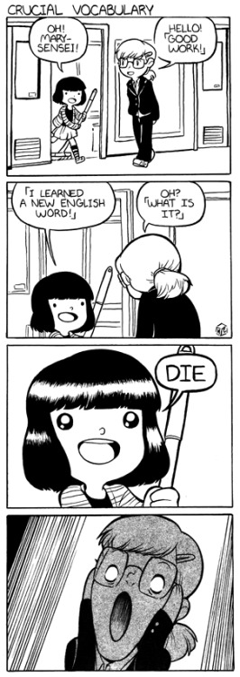 cubewatermelon:  Let’s Speak English #71!And yes I know which ‘die’ she meant >;pBut I’ll never give in to tiny terrorist demands!