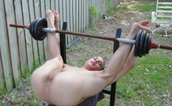 powerbottomjock:  fuckhardcumdeeeep:  Trailer park trash. If he wants to workout, he has to put out first.   Bums off the street are welcome