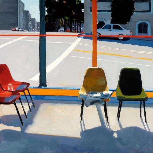 arttester:  Dmitri Cavander (American).  Laundromat waiting room. September, 2007 24″ × 24″ 