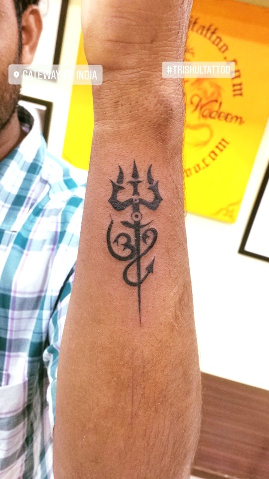 pic Small Trishul Tattoo On Wrist For Girls big guys tattoo