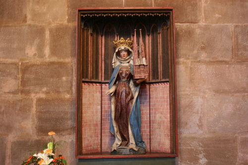 Statue of St. Elizabeth of Hungary in St. Elizabeth’s Church, Marburg; Germany, c. 1470