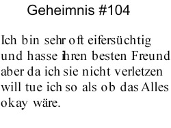 Wir sind ein Geheimnis