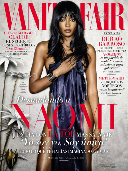 lamusenoire:  Vanity Fair Spain November 2014: Naomi Campbell Photos: Nico 