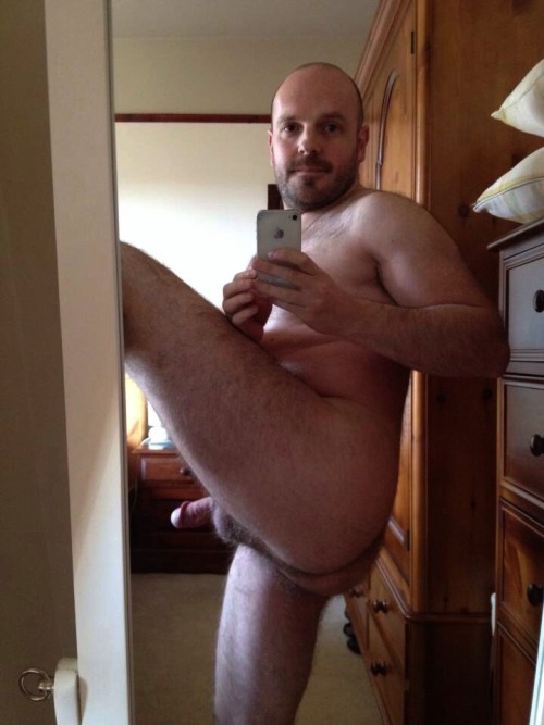 hotdadsbigcocks: Dad does yoga just so he can take pics like this one.