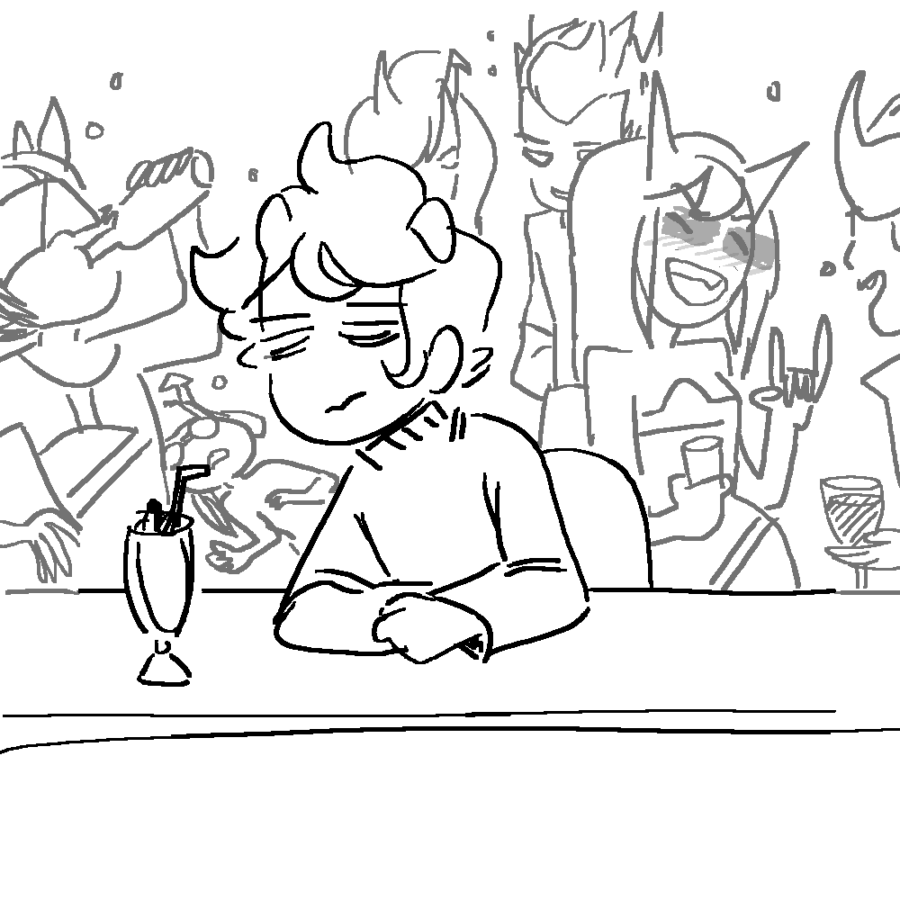 kankri would be the 21 year old at the club ordering water and milkshakes while everyone