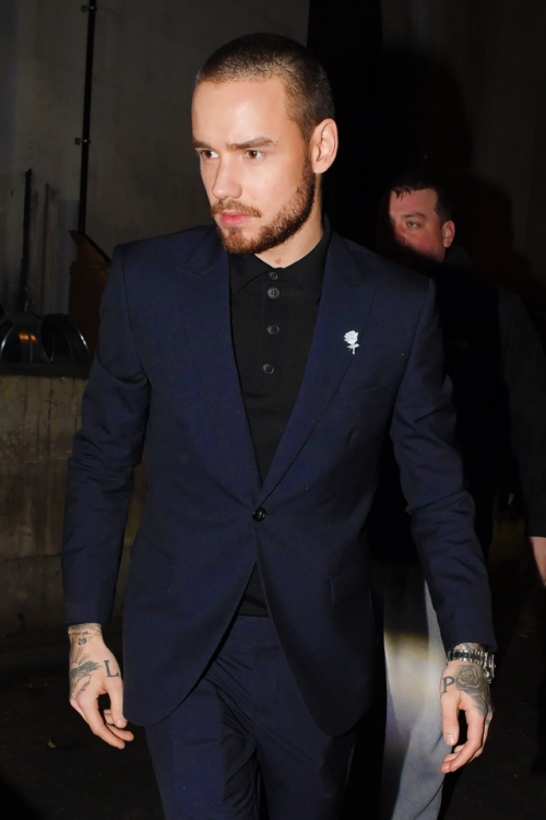 thedailypayne:Liam leaving the Universal Music BRIT Awards After Party in London - 21/2