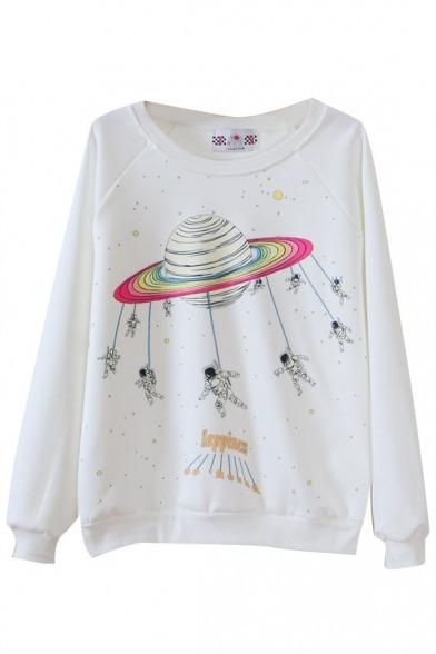 XXX mymindy: Trendy Cartoon Printed Sweatshirt photo