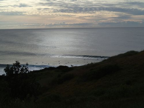 Point Break in NSW with SE Swell. Early in the morning but still crowded.