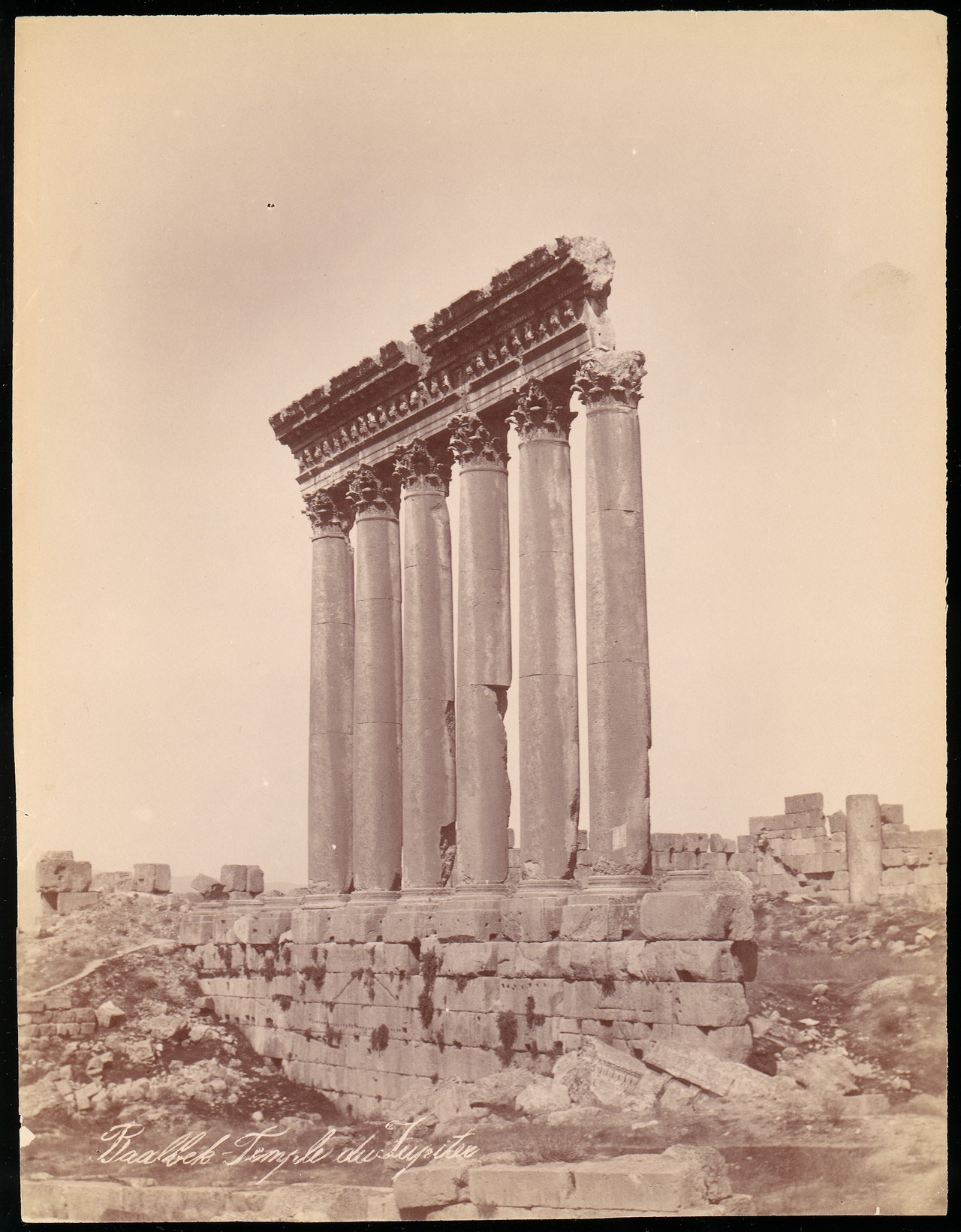 the-met-art:  [Temple of Jupiter] by Unknown, The Met’s Photography DepartmentMedium: