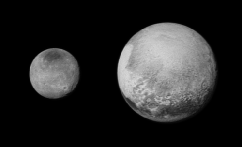 Closing inThese are the shots of Pluto and Charon released from the LORRI instrument on July 13, tak
