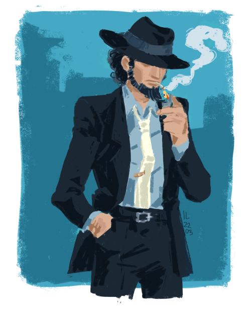 cornflakesdoesart:Lupin III “sketches” (as in, I consider these finished drawings, but the messy and