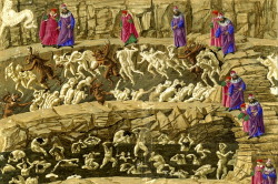 necspenecmetu:  Sandro Botticelli, Inferno, Canto XVIII, c. 1480-95 