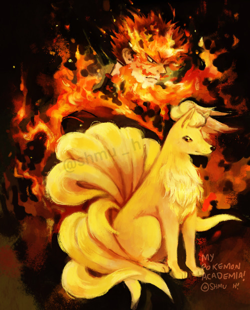 The Destructively Powerful Number Two Hero-Pokemon Pair: Endeavor and Ninetalesfor My Pokemon Academ