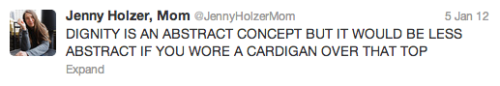 trugazi:jennyholzermom’s departure from twitter & other great injustices of the 21st century