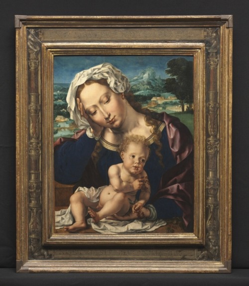 cma-european-art: Virgin and Child in a Landscape, Jan Gossaert , 1531, Cleveland Museum of Art: Eur